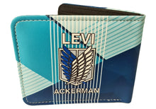 Load image into Gallery viewer, Attack on Titan Anime Wallet - Levi Ackerman - Premium PVC Leather - Unisex