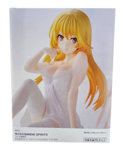 Load image into Gallery viewer, Free UK Royal Mail Tracked 24hr delivery Beautiful statue of Misaki Shokuhou (5th rank Level 5 Esper) from the popular anime series A certain Scientific Railgun. This figure is launched by Banpresto as part of their latest Relax Time collection. The creator did a fabulous work on this piece, showing Misaki posing elegantly in her night dress. This PVC statue stands at 11cm tall, and packaged in a gift / collectible box from Bandai.
