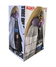 Load image into Gallery viewer, Free UK Royal Mail Tracked 24hr delivery 
Striking figure of Mayuri Kurotsuchi (captain of the 12th Division in the Gotei 13) from the popular anime series BLEACH. This statue is launched by Banpresto as part of their latest Solid and Souls collection.
This figure is created in excellent detail, showing Mayuri posing in his soul reaper uniform, and with his zampakuto (Ashisogi Jizō) attached. From the makeup/mask all the way down to the creases of the clothing, all created in immense detail. - Stunning!