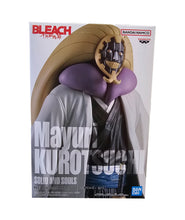 Load image into Gallery viewer, Free UK Royal Mail Tracked 24hr delivery 
Striking figure of Mayuri Kurotsuchi (captain of the 12th Division in the Gotei 13) from the popular anime series BLEACH. This statue is launched by Banpresto as part of their latest Solid and Souls collection.
This figure is created in excellent detail, showing Mayuri posing in his soul reaper uniform, and with his zampakuto (Ashisogi Jizō) attached. From the makeup/mask all the way down to the creases of the clothing, all created in immense detail. - Stunning!