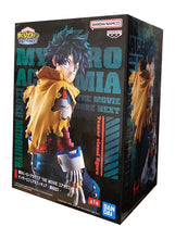 Load image into Gallery viewer, Free UK Royal Mail Tracked 24hr delivery  
Striking statue of Izuku Midoriya from the popular anime series My Hero Academia. This stunning piece is launch by Banpresto as part of their latest YOUR'RE NEXT collection. 
This statue is created meticulously, showing Deku posing in his battle uniform, and with his vigilante cape on. Stunning ! 
This PVC figure stands at 21cm tall, and packaged in a gift / collectible box from Bandai.