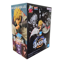 Load image into Gallery viewer, Free UK Royal Mail Tracked 24hr delivery
Stunning statue of Minato Namikaze (Fourth Hokage of Konoha) from the legendary anime Naruto Shippuden. This statue is launched by Banpresto as part of their latest F Collosseum collection. - Celebrating over 25 years of Naruto.
The creator did an amazing job with this piece, showing Minato posing in battle, and ready to unleash his Flying Thunder God Technique. -Stunning!
This PVC statue stands at 12cm tall, and packaged in gift/collectible box from Bandai.
O