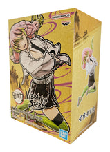 Load image into Gallery viewer, Gorgeous figure of Mitsuri Kanrojo from the popular anime series Demon Slayer. This statue is launched by Banpresto as part of their latest Vibration Stars Collection.   This figure is created amazingly, showing Mitsuri posing in her Hashira uniform, in battle mode and ready to draw out her Nichirin sword.   This PVC statue stands at 12cm tall, and packaged in a gift/collectible box from Bandai. 
