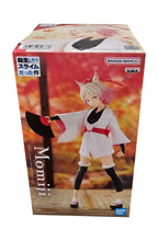 Load image into Gallery viewer, Free UK Royal Mail Tracked 24hr delivery
Stunning statue of Momiji from the popular anime series That Time I Got Reincarnated as a Slime. This beautiful statue is launched by Banpresto as part of their latest collection.
The creator finished this piece in excellent fashion, showing Momijo posing elegantly in her kimono, and holding her fan. - Stunning!
This statue stands at 21cm tall, and packaged in a gift/collectible box from Bandai.
Official brand: Banpresto / Bandai
EAN: 4983164896336