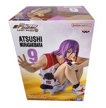 Load image into Gallery viewer, Free UK Royal Mail Tracked 24hr delivery
Stunning figure of Atsushi Murasakibara (was the Generation of Miracles' center who now plays for Yōsen High) from the popular anime Kuroko's Basketball. This statue is launched by Banpresto as part of their latest collection. Adapted from the movie - Last Game.
The creator did a fabulous job with this piece, showing Atsushi Murasakibara posing in his Last Game kit, number 9, eating his snack, and with the cute Tetsuya(#2) dog beside him.
This PVC statue stands