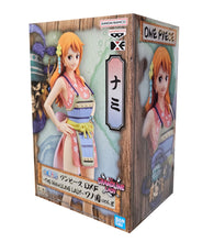 Load image into Gallery viewer, Free UK Royal Mail Tracked 24hr delivery
Elegant statue of Nami from the legendary anime series ONE PIECE. This fabulous statue is launched by Banpresto as part of their latest DFX collection - The Grandline Lady - vol.8.
The creator did a spectacular job with this piece, showing Nami posing beautifully in her dress and plated body armour. - Stunning !