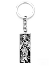 Load image into Gallery viewer, Free UK Royal Mail 24hr delivery
Nezuko Kamado - Demon Slayer - Stainless steel keyring - 4.5cm
Premium design of Nezuko, embossed perfectly on to the keyring.  Packaged in a window display gift box.
The main stainless steel panel of the keyring stands at 4.5cm (approx), and 4mm (approx) thickness.
Excellent gift for any Demon Slayer fan.