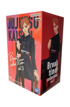 Load image into Gallery viewer, Free UK Royal Mail Tracked 24hr delivery   Stunning figure of Nobara Kugisaki from the popular anime Jujutsu Kaisen. This statue is launched by Banpresto as part of their latest Break Time Vol 3 collection.  This statue is created amazingly, showing Nobara posing in her uniform, and sitting down on a chair (Chair included) - Stunning !   This PVC figure stands at 11cm tall, Chair included, and packaged in a gift/collectible box from Bandai. 
