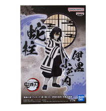 Load image into Gallery viewer, Free UK Royal Mail Tracked 24hr delivery
Stunning statue of Obanai Iguro from the popular anime series Demon Slayer. This fabulous figure is launched by Bapresto as part of their latest Kimetsu no Yaiba EX collection.
This figure is created beautifully, showing Obanai posing stunningly in his hashira uniform, with his serpent around his neck, and his Serpent breathing symbol around the stand.