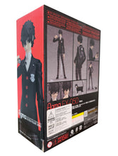 Load image into Gallery viewer, Glorious figure of Hero from the popular anime video role playing game PERSONA 5. This amazing figure is launched by Max Factory as part of their premium Figma series.   The set comes with the full articulated figure of Hero and three facial expressions plate (blank expression, a smiling expression and an expression deep in thought). Optional parts include his school bag, cellphone, glasses and alternate front hair parts to display him wearing his glasses. 
