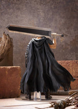 Load image into Gallery viewer, Free UK Royal Mail Tracked 24hr Delivery
Striking statue of Guts from the popular anime series Berserk. This figure is launched by Good Smile Company and Max Factory as part of their latest Pop Up Parade new L collection.
The sculptor did an spectacular job creating this high-detailed PVC statue of Guts. The figure shows Guts posing in his legendary Black Swordsman outfit, fully equipped and holding his great sword (Dragon Slayer).
The PVC statue stands at 22cm tall , comes with a