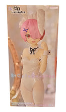 Load image into Gallery viewer, Beautiful figure of Rem from the popular anime Re:Zero Starting Life In Another World. This statue is launched by Good Smile Company as part of their latest Furyu series. The sculptor has created this piece amazingly, showing Rem posing elegantly in her Bunny outfit. - Stunning ! This PVC statue stands at 30cm tall, and packaged in a gift/collectible box from Good Smile Company.