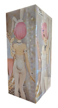 Load image into Gallery viewer, Beautiful figure of Rem from the popular anime Re:Zero Starting Life In Another World. This statue is launched by Good Smile Company as part of their latest Furyu series. The sculptor has created this piece amazingly, showing Rem posing elegantly in her Bunny outfit. - Stunning ! This PVC statue stands at 30cm tall, and packaged in a gift/collectible box from Good Smile Company.