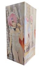 Load image into Gallery viewer, Beautiful figure of Rem from the popular anime Re:Zero Starting Life In Another World. This statue is launched by Good Smile Company as part of their latest Furyu series. The sculptor has created this piece amazingly, showing Rem posing elegantly in her Bunny outfit. - Stunning ! This PVC statue stands at 30cm tall, and packaged in a gift/collectible box from Good Smile Company.