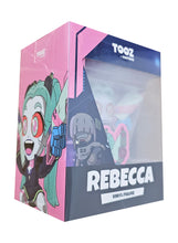 Load image into Gallery viewer, Free UK Royal Mail Tracked 24hr Delivery   Stunning figure of Rebecca from the popular anime series Cyberpunk: Edge Runners. This fiery statue is launched by Youtooz  as part of their amazing collection.   The creator did a smashing job launching this piece, showing Rebecca raising both a shotgun and rifle high in each monstrous pink and blue enhanced hand
