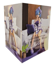 Load image into Gallery viewer, Free Royal Mail Tracked 24hr delivery Beautiful statue of Rem from the popular anime series Re: Zero - Starting Life in Another World. This stunning figure is launched by Good Smile Company as part of their latest Noodle Stopper Collection - Rem Room Wear Purple Color ver. The creator did an amazing job with this piece, showing Rem posing elegantly in her nightwear. Stunning !