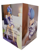 Load image into Gallery viewer, Free Royal Mail Tracked 24hr delivery Beautiful statue of Rem from the popular anime series Re: Zero - Starting Life in Another World. This stunning figure is launched by Good Smile Company as part of their latest Noodle Stopper Collection - Rem Room Wear Purple Color ver. The creator did an amazing job with this piece, showing Rem posing elegantly in her nightwear. Stunning !