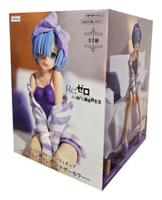 Load image into Gallery viewer, Free Royal Mail Tracked 24hr delivery Beautiful statue of Rem from the popular anime series Re: Zero - Starting Life in Another World. This stunning figure is launched by Good Smile Company as part of their latest Noodle Stopper Collection - Rem Room Wear Purple Color ver. The creator did an amazing job with this piece, showing Rem posing elegantly in her nightwear. Stunning !