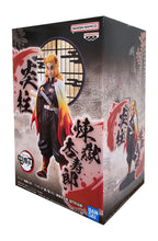 Load image into Gallery viewer, Free UK Royal Mail Tracked 24hr delivery
Striking statue of Kyojuro Rengoku from the popular anime series Demon Slayer. This fabulous figure is launched by Bapresto as part of their latest Kimetsu no Yaiba EX collection.
This figure is created beautifully, showing Rengoku posing stunningly in his flame hashira uniform, with his flame Nichirin sword, and his flame-breathing symbol around the stand.