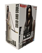 Load image into Gallery viewer, Fabulous statue of Retsu Unohana (The second longest serving captain after Head Captain Yamamoto) from the legendary anime Bleach. This figure is launched by Banpresto as part of their latest Solid and Souls series. This figure is created meticulously, showing Retsu Unohana posing in her soul reaper uniform and holding her sword. This PVC statue stands at 15cm tall, and packaged in a gift / collectible box from Bandai.