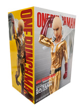 Load image into Gallery viewer, Free UK Royal Mail Tracked 24hr delivery Spectacular statue of Saitama from the popular anime One Punch Man. This breathtaking figure is launched by Banpresto as part of their latest DFX PREMIUM collection. The figure is created astonishingly, showing Saitama posing in his hero outfit. The creator has used the premium metallic colour effect to finish off the outfit. - Truly stunning.