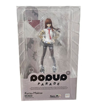 Load image into Gallery viewer, Free UK Royal Mail Tracked 24hr delivery Impressive statue of Kurisu Makise from the popular anime Steins;Gate. This beautiful figure is launched by Good Smile Company as part of their latest Pop Up Parade collection. This figure is created stunningly, showing Kurisu posing amazingly in her uniform. From the hair, facial expression, all the way down to the creases of the clothing, all created in immense detail.