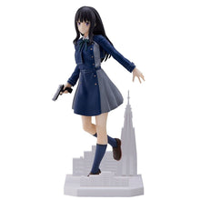 Load image into Gallery viewer, Free UK Royal Mail Tracked 24hr delivery   Remarkable figure of Takina Inoue from the popular anime series created by Spider Lily and Asaura. This statue is launched by SEGA and Good Smile Company as part of their latest Luminasta collection   The figure is created in excellent fashion showing Takina posing beautifully in her navy blue 2nd Lycoris uniform, and the buildings design base. 
