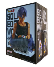 Load image into Gallery viewer, Free UK Royal Mail Tracked 24hr delivery   Striking statue of Trunks from the legendary anime Dragon Ball Z. This figure is launched by Banpresto as part of their latest SOLID EDGE WORKS series.   The sculptor has completed this piece fabulously, showing Trunks posing with his jacket and vest. From the Hair, to facial expression, to the creases of his clothing and muscle definition, all created in amazing detail - Truly amazing. 

