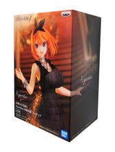 Load image into Gallery viewer, Free Royal Mail Tracked 24hr delivery
Beautiful statue of Yotsuba Nakano (Fourth sister of the Nakano quintuplets) from the popular anime The Quintessential Quintuplets. This figure is launched by Banpresto as part of the latest Kyunties series.
The figure is sculpted stunningly, showing Yotsuba posing elegantly in her black dress, and wearing her black heels.