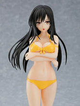Load image into Gallery viewer, Free UK Royal Mail Tracked 24hr Delivery Beautiful statue of Yui Kotegawa from the popular anime To Love Ru. This figure is launched by Good Smile Company as part of their latest POP UP PARADE series. The creator did a stunning job creating this high-detailed PVC statue of Yui Kotegawa, showing Yui posing elegantly in her yellow bikini suit. Truly Stunning ! The PVC statue stands at 18cm tall, comes with a base, and packed in a official window display box from Goodsmile.