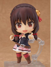Load image into Gallery viewer, This premium nendoriod figure of Yunyun from the popular anime KonoSuba is launched by GOOD SMILE COMPANY this year as part of their latest Nendoroid series (758). The set comes with the nendoriod figure Darkness, three facial plates ( including a confident expression to display her proposing a duel with Megumin, a hesitant expression to capture her more reserved personality as well as a distressed expression with tears in her eyes).