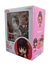 Load image into Gallery viewer, This premium nendoriod figure of Yunyun from the popular anime KonoSuba is launched by GOOD SMILE COMPANY this year as part of their latest Nendoroid series (758). The set comes with the nendoriod figure Darkness, three facial plates ( including a confident expression to display her proposing a duel with Megumin, a hesitant expression to capture her more reserved personality as well as a distressed expression with tears in her eyes).