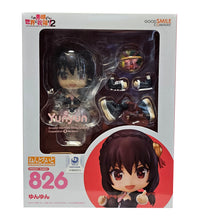 Load image into Gallery viewer, This premium nendoriod figure of Yunyun from the popular anime KonoSuba is launched by GOOD SMILE COMPANY this year as part of their latest Nendoroid series (758). The set comes with the nendoriod figure Darkness, three facial plates ( including a confident expression to display her proposing a duel with Megumin, a hesitant expression to capture her more reserved personality as well as a distressed expression with tears in her eyes).