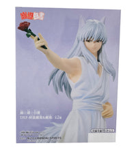 Load image into Gallery viewer, Free UK Royal Mail Tracked 24hr delivery Classic statue of Youko Kurama (silver head fox demon) from the legendary anime Yu Yu Hakusho. This amazing figure is launched by Banpresto as part of their latest DFX series. The creator sculpted this statue in excellent fashion, showing Youko Kurama posing in white, holding a rose. This statue really does bring you back to one of the best anime of of the 90s.