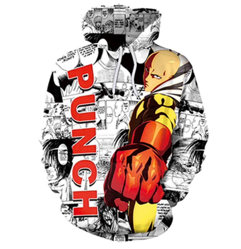 One Punch Man Anime Saitama Hoodie/ Jumper Unisex Pullover