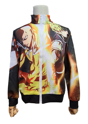 Premium print design of One Punch Man Saitama from the popular anime series.  Detailed DTG print with striking colours - Premium polyester zipper. The silken style of this zipper is designed to be lightweight and comfortable to wear. Excellent for Summer/Autumn.  The DTG technology prints the design directly onto the zipper which makes the design really stand out, easy to wash, and the colour of design will not fade or crack. Adjustable drawstring for the hood with two Front pockets.