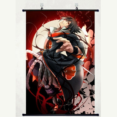 High-quality fabric wall scroll of Naruto - Itachi Uchiha. Premium quality DTG print anime design, No reflection, easy to clean and waterproof.   Two rods included with hooks for easy suspension and simple installation.  High resolution DTG technology print the design directly onto the scroll.  Limited stock available. You need to be quick on this one.    FREE UK Royal Mail Tracked 24hr Delivery.    