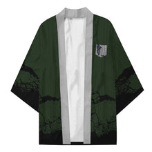 Load image into Gallery viewer, Excellent for all the ATTACK ON TITAN&#39;s cosplay fans. This cape/gown is made from high quality polyester which gives off a silken and smooth feel. Premium DTG print with striking colours.  Scout logo in front and back, also we have used DTG print technology to print the logo on. Easy to wash and the design will not tear or crack.
