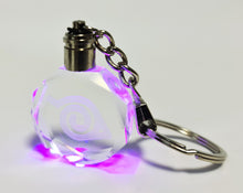 Load image into Gallery viewer, Naruto Logo LED Acrylic crystal Keyring / Keychain