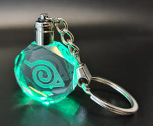 Load image into Gallery viewer, Naruto Logo LED Acrylic crystal Keyring / Keychain
