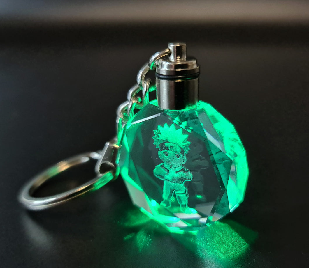 Naruto Uzumaki LED Acrylic crystal Keyring / Keychain