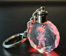 Load image into Gallery viewer, Naruto Uzumaki LED Acrylic crystal Keyring / Keychain
