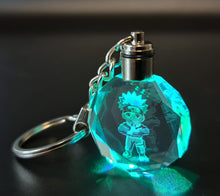 Load image into Gallery viewer, Naruto Uzumaki LED Acrylic crystal Keyring / Keychain