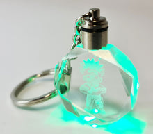 Load image into Gallery viewer, Naruto Uzumaki LED Acrylic crystal Keyring / Keychain