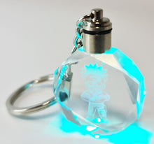 Load image into Gallery viewer, Naruto Uzumaki LED Acrylic crystal Keyring / Keychain