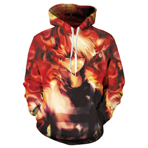 Free UK Royal Mail Tracked 48hr delivery  Cool design of My Hero Academia Shoto Todoroki Anime hoodie.   Premium DTG technology prints the design directly onto the hoodie which makes the design really stand out, easy to wash, and the colours will not fade or crack.  The silken style of this polyester hoodie makes it lightweight and comfortable to wear. A large front pocket and an adjustable hood with drawstrings.  Excellent gift for any My Hero Academia fan.