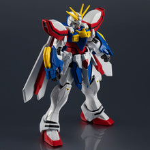 Load image into Gallery viewer, God Dundam GF13-017NJ II released by TAMASHI  NATIONS/BANAI comes this fully equipped premium action figure. Set includes the figure, God Finger, Hyper Mode chest parts and full articulation STAGE joint.  The figure allows you to transition from a Normal Mode into a super-powered Hyper Mode. The Mobile Fighter used by Neo Japan in the 13th Gundam Fight.   This figure stands at 15cm tall and comes in a premium packaged box by TAMASHI NATIONS.