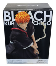 Load image into Gallery viewer, Free UK Royal Mail Tracked 24hr delivery   Striking statue of Ichigo Kurosaki from the legendary anime BLEACH. This figure is launched by Banpresto as part of their latest Soul Entered Model series.   The creator did a tremendous job creating this detailed statue of Ichigo, every detail of this statue is sculpted meticulously, showing Ichigo posing with his sword in battle mode. Super cool.