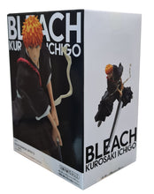 Load image into Gallery viewer, Free UK Royal Mail Tracked 24hr delivery   Striking statue of Ichigo Kurosaki from the legendary anime BLEACH. This figure is launched by Banpresto as part of their latest Soul Entered Model series.   The creator did a tremendous job creating this detailed statue of Ichigo, every detail of this statue is sculpted meticulously, showing Ichigo posing with his sword in battle mode. Super cool.