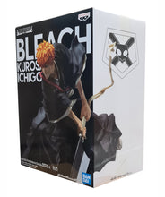 Load image into Gallery viewer, Free UK Royal Mail Tracked 24hr delivery   Striking statue of Ichigo Kurosaki from the legendary anime BLEACH. This figure is launched by Banpresto as part of their latest Soul Entered Model series.   The creator did a tremendous job creating this detailed statue of Ichigo, every detail of this statue is sculpted meticulously, showing Ichigo posing with his sword in battle mode. Super cool. 
